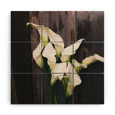 Olivia St Claire Calla Lilies Wood Wall Mural