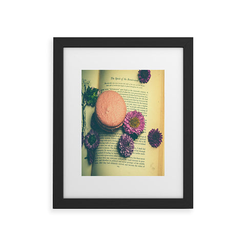 Olivia St Claire Flowers on a Page Framed Art Print