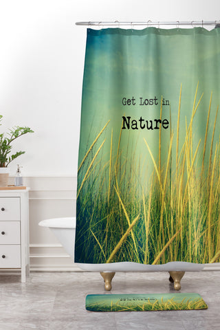 Olivia St Claire Get Lost in Nature Shower Curtain And Mat