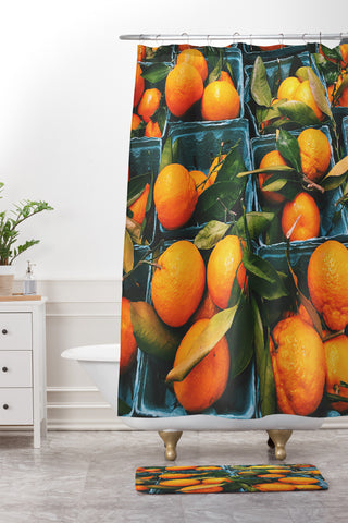 Olivia St Claire Greengrocer Shower Curtain And Mat