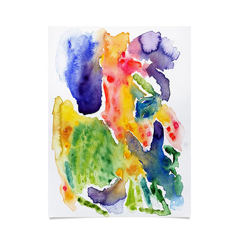 Olivia St Claire Happy Watercolor Poster