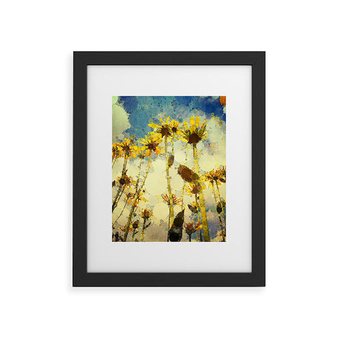 Olivia St Claire Happy Yellow Flowers Framed Art Print