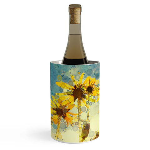 Olivia St Claire Happy Yellow Flowers Wine Chiller