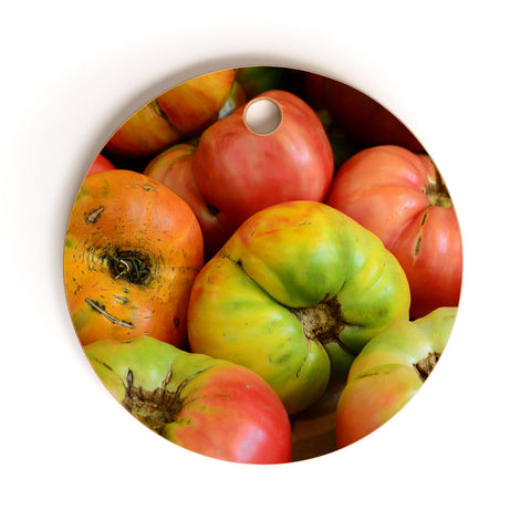 Olivia St Claire Heirloom Tomatoes Cutting Board Round