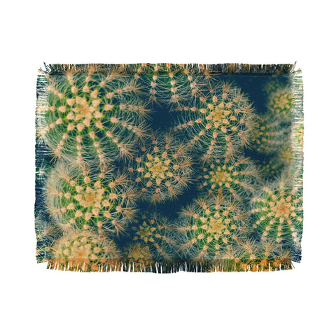 Olivia St Claire Lovely Cactus Throw Blanket