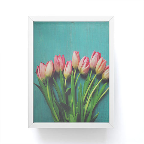 Olivia St Claire Lovely Pink Tulips Framed Mini Art Print