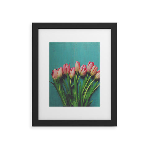 Olivia St Claire Lovely Pink Tulips Framed Art Print
