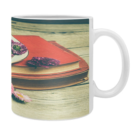 Olivia St Claire Old Books and Asters Coffee Mug