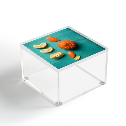 Olivia St Claire Orange Wedges Acrylic Box