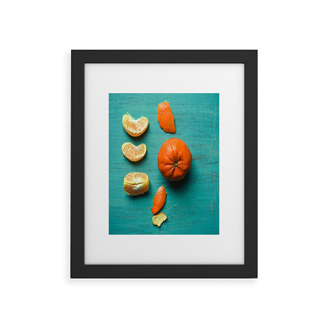 Olivia St Claire Orange Wedges Framed Art Print