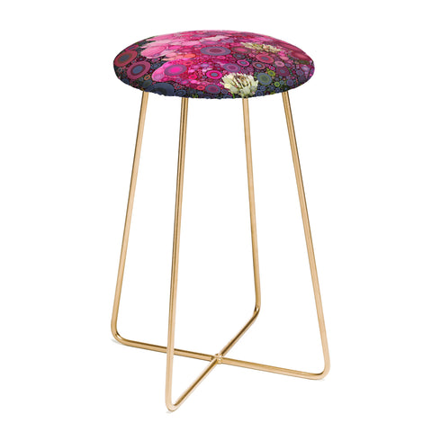 Olivia St Claire Peony and Clover Counter Stool