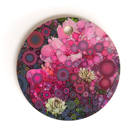 Olivia St Claire Peony and Clover Cutting Board Round
