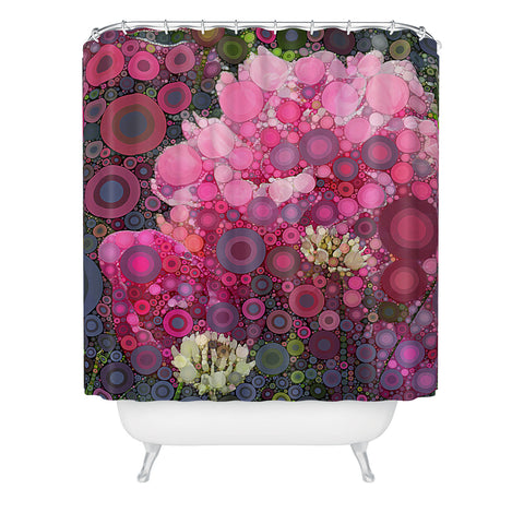 Olivia St Claire Peony and Clover Shower Curtain