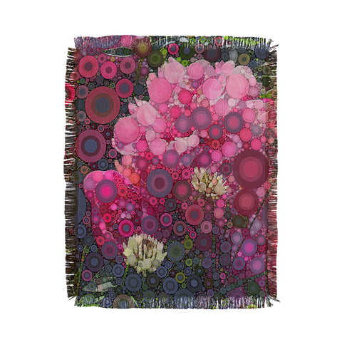 Olivia St Claire Peony and Clover Throw Blanket