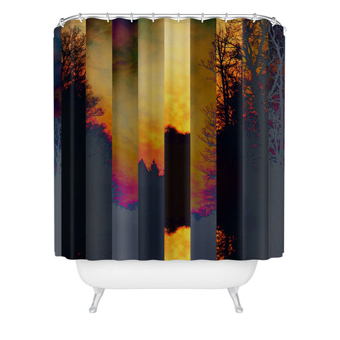 Olivia St Claire Pieces of Sky Shower Curtain