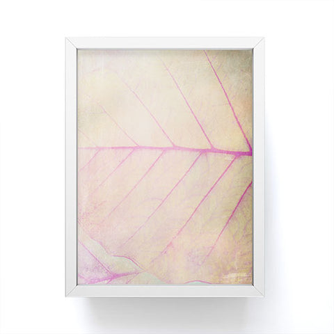 Olivia St Claire Pink Leaf Abstract Framed Mini Art Print