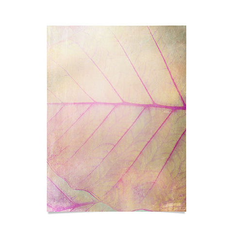 Olivia St Claire Pink Leaf Abstract Poster