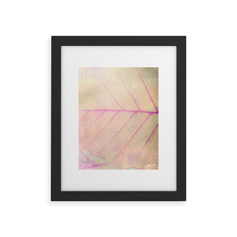 Olivia St Claire Pink Leaf Abstract Framed Art Print