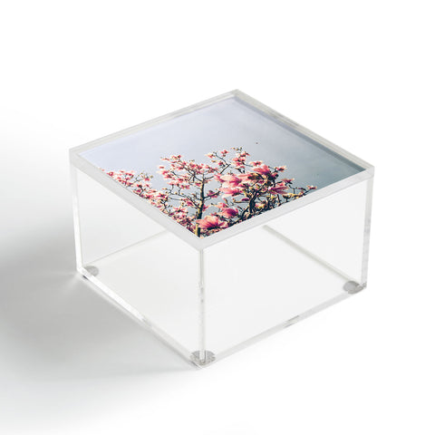 Olivia St Claire Pink Magnolia Acrylic Box