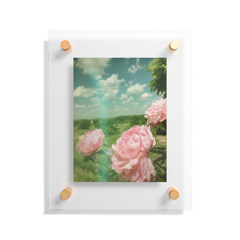 Olivia St Claire Pink Peony Floating Acrylic Print