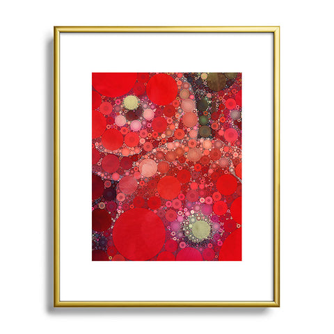 Olivia St Claire Red Poppy Abstract Metal Framed Art Print