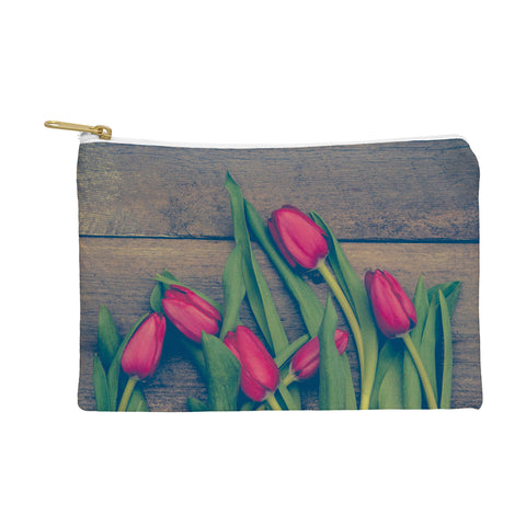 Olivia St Claire Red Tulips Pouch