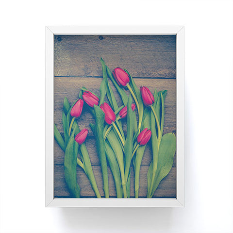 Olivia St Claire Red Tulips Framed Mini Art Print