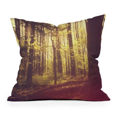 Olivia St Claire She Experienced Heaven on Earth Among the Trees Throw Pillow