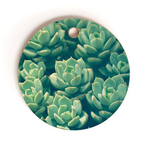 Olivia St Claire Succulents Cutting Board Round