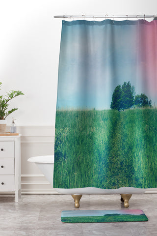 Olivia St Claire Summer Solstice Shower Curtain And Mat