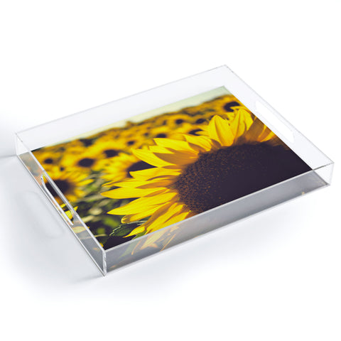 Olivia St Claire Summer Sunflower Love Acrylic Tray