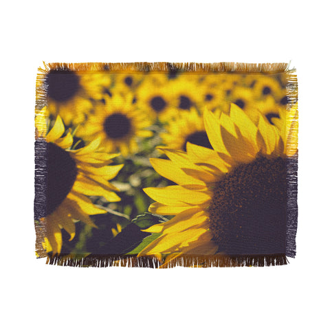 Olivia St Claire Summer Sunflower Love Throw Blanket