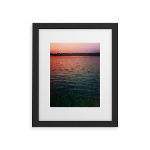 Olivia St Claire Sunset on the Lake Framed Art Print