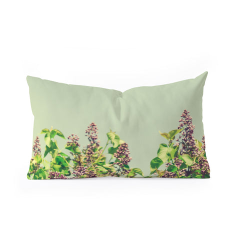 Olivia St Claire Vintage Lilacs Oblong Throw Pillow