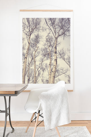 Olivia St Claire Winter Birch Trees Art Print And Hanger