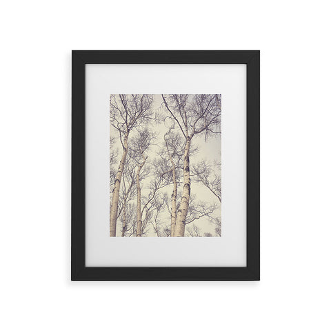 Olivia St Claire Winter Birch Trees Framed Art Print