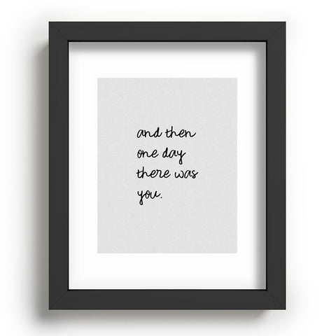 Orara Studio And Then One Day Couples Quote Recessed Framing Rectangle
