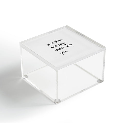 Orara Studio And Then One Day Couples Quote Acrylic Box