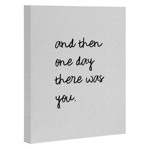 Orara Studio And Then One Day Couples Quote Art Canvas