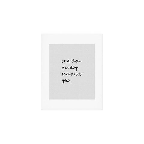 Orara Studio And Then One Day Couples Quote Art Print