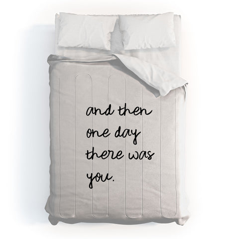 Orara Studio And Then One Day Couples Quote Comforter