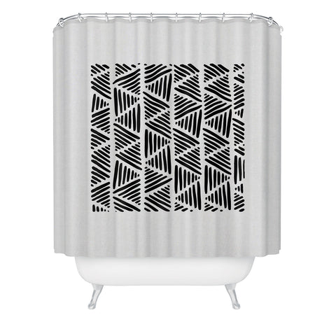 Orara Studio Black and White Abstract I Shower Curtain
