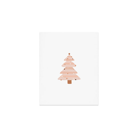 Orara Studio Blush Christmas Tree Art Print