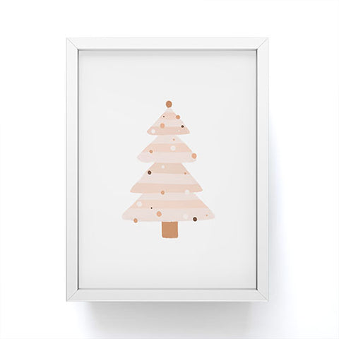 Orara Studio Blush Christmas Tree Framed Mini Art Print