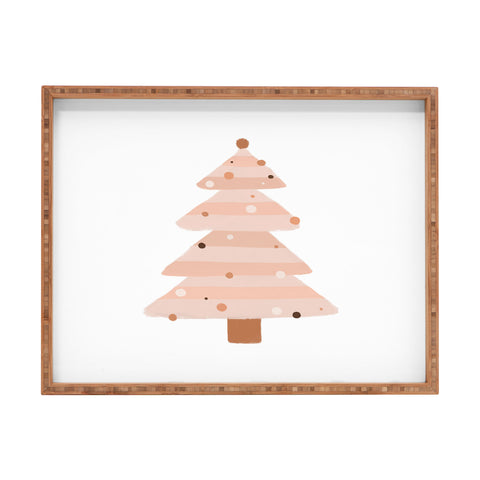 Orara Studio Blush Christmas Tree Rectangular Tray