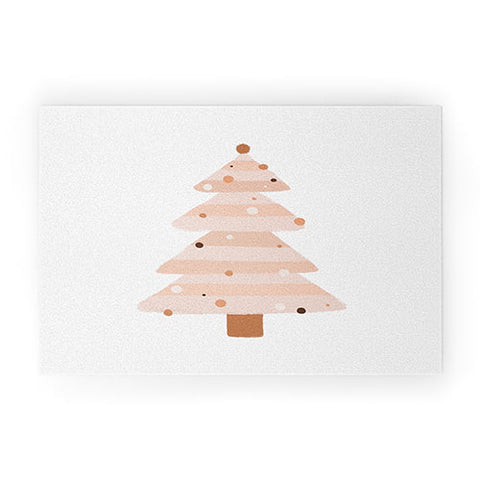 Orara Studio Blush Christmas Tree Welcome Mat