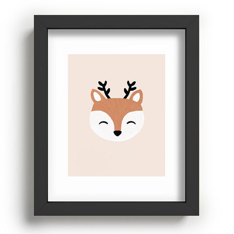 Orara Studio Blush Deer Recessed Framing Rectangle