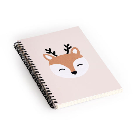 Orara Studio Blush Deer Spiral Notebook
