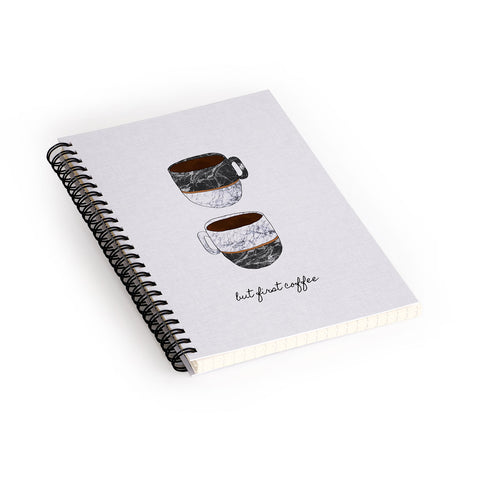 Orara Studio But First Coffee II Spiral Notebook
