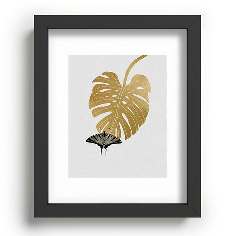 Orara Studio Butterfly and Monstera Leaf Recessed Framing Rectangle